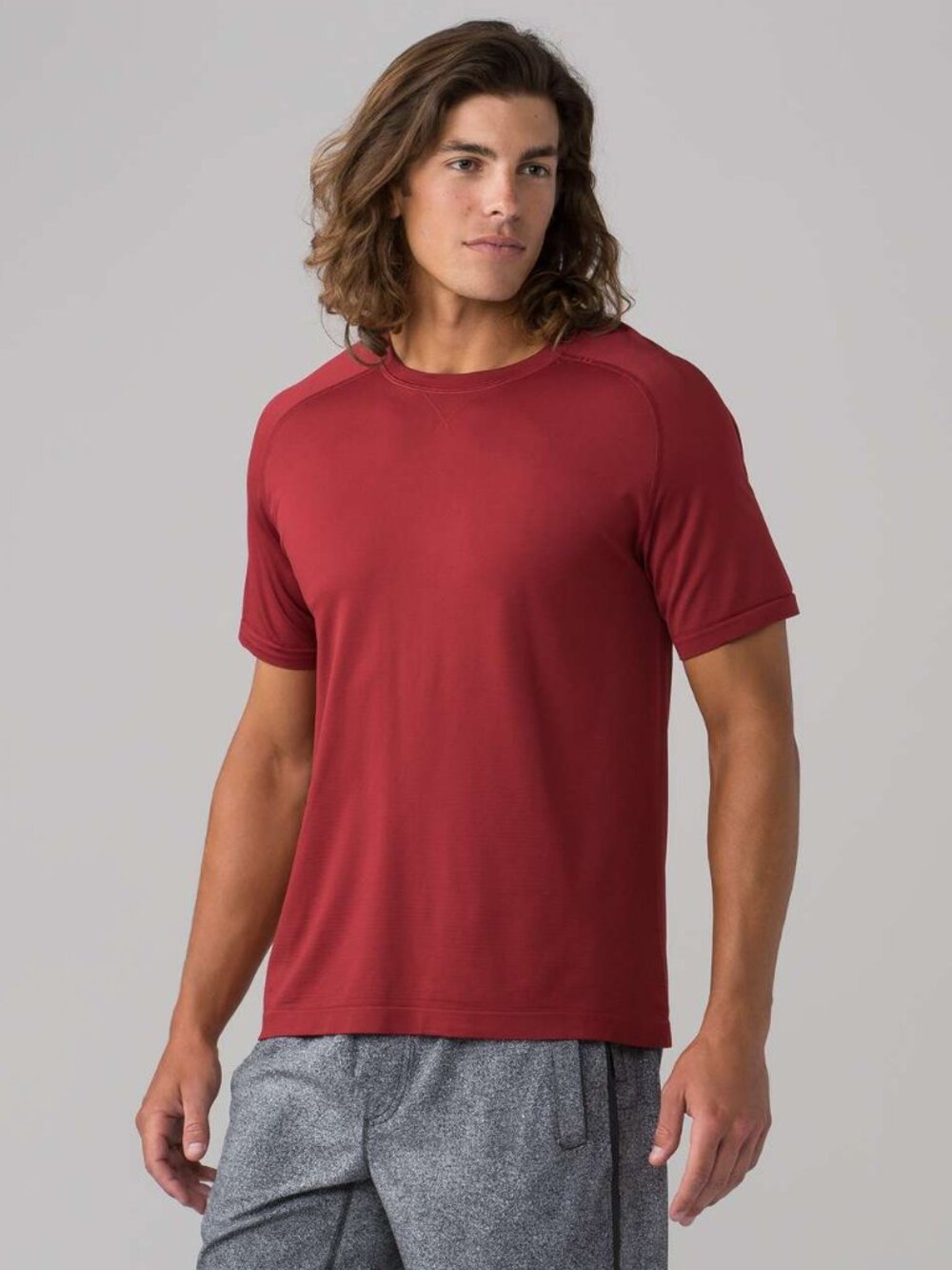 Lululemon Metal Vent Tech Short Sleeve Shirt Men's Medium Red